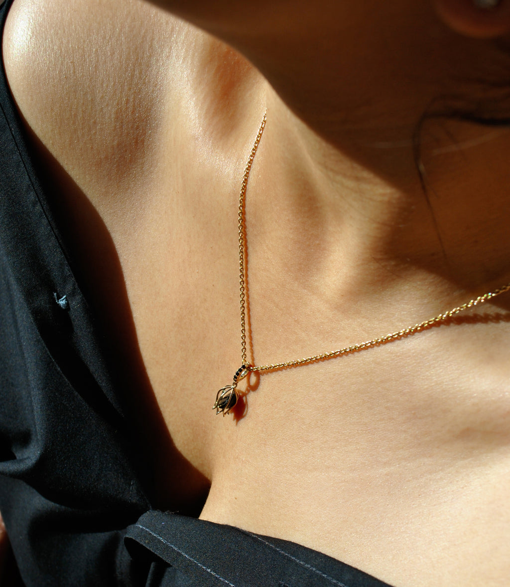 Tulip Onyx Charm Pendant