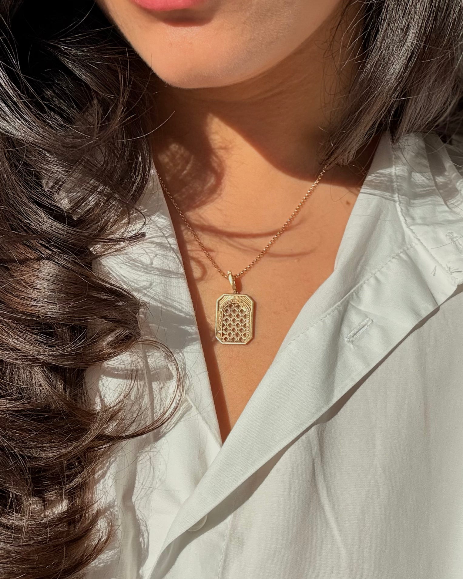 Jaali Charm Pendant