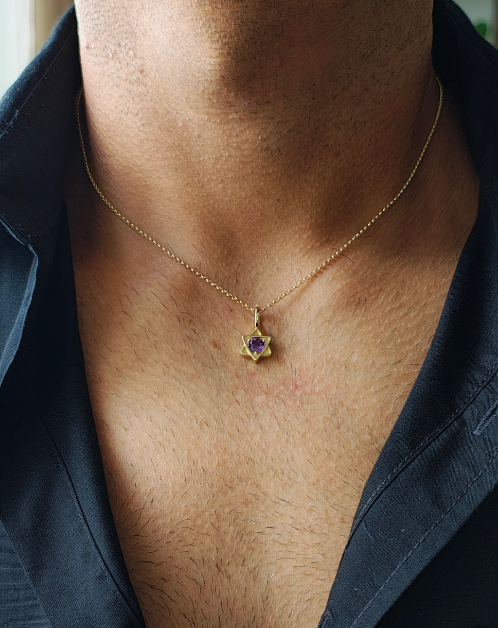 Star Amethyst Pendant