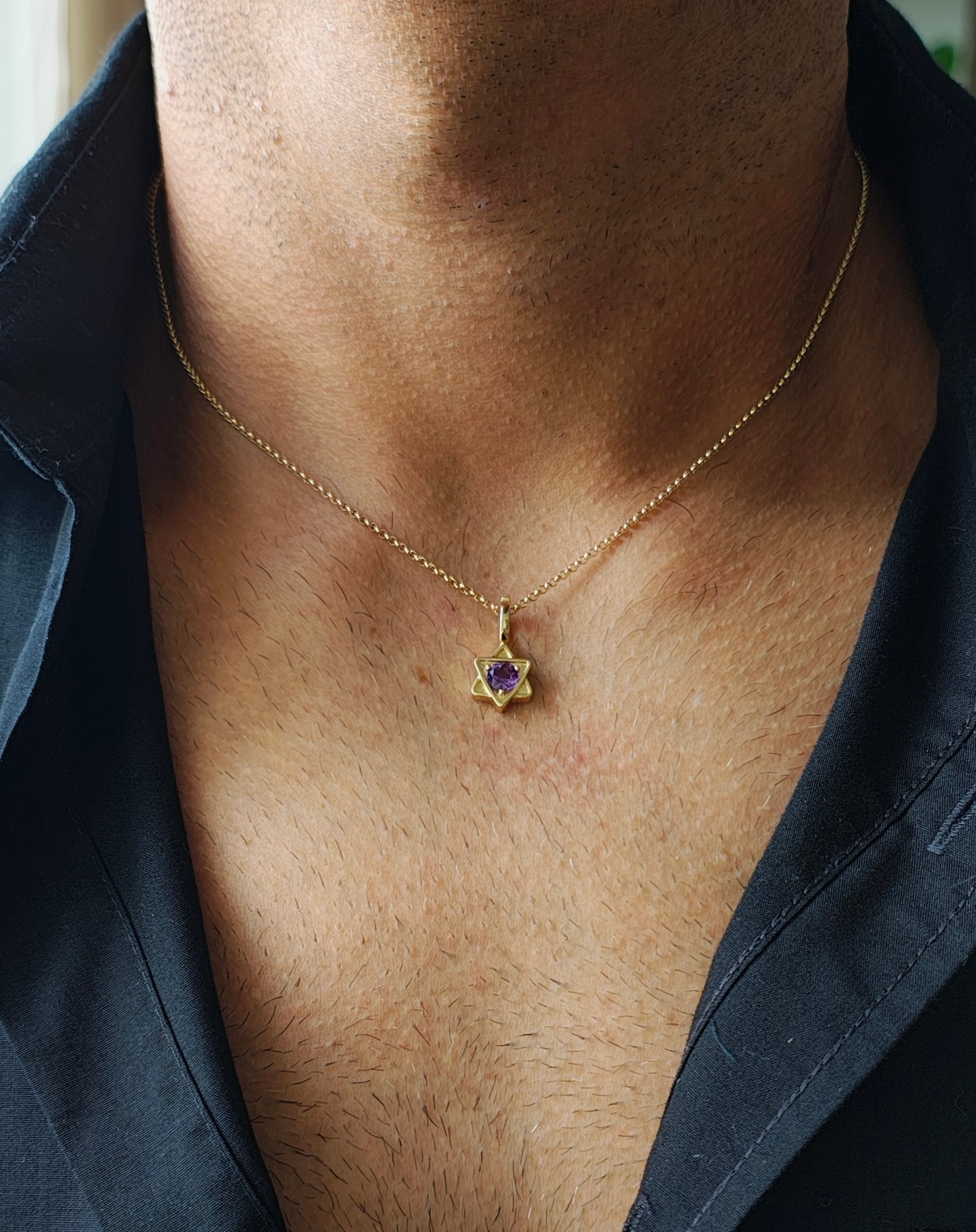 Star Amethyst Pendant