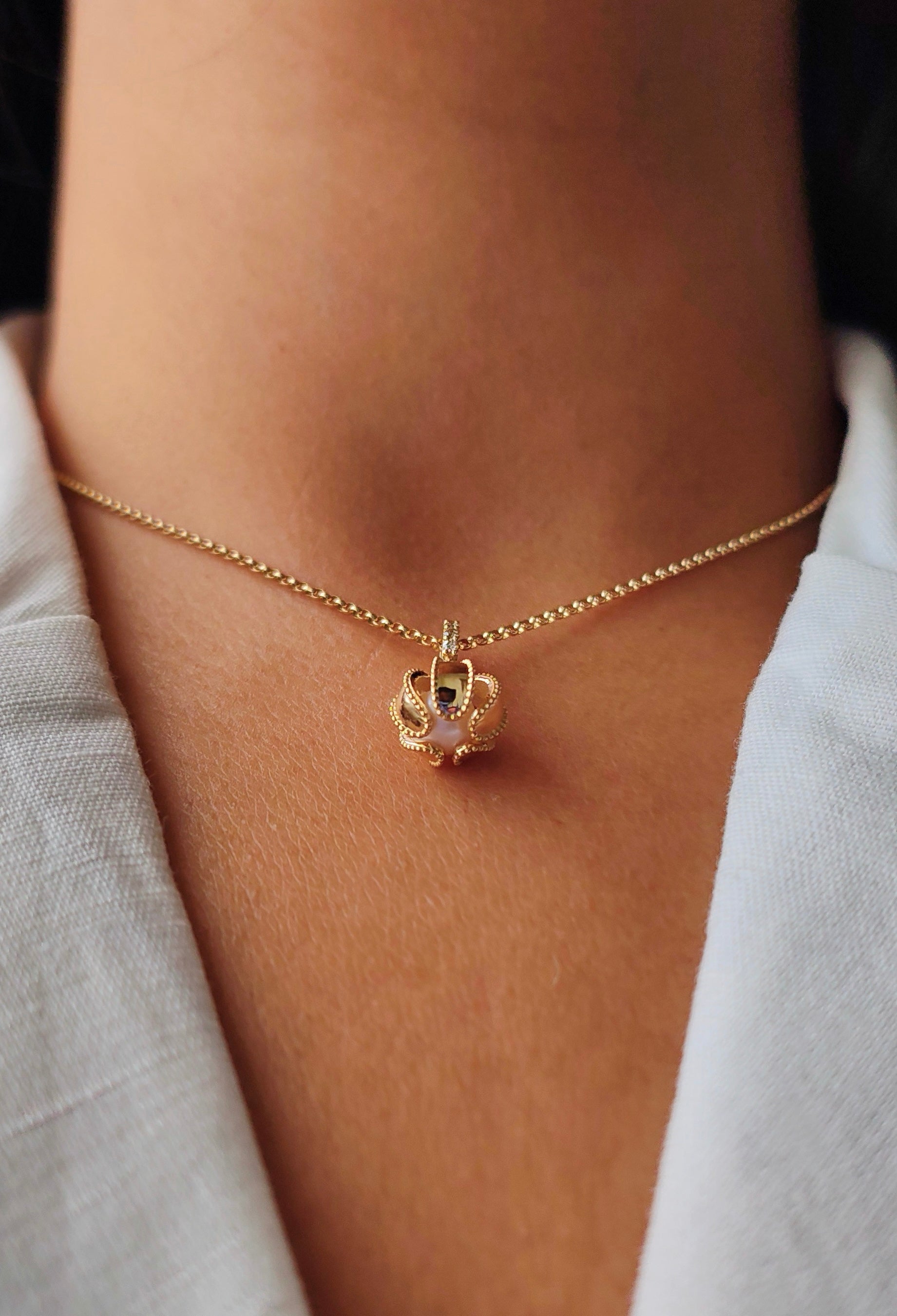 Ghungroo Pearl Charm Pendant