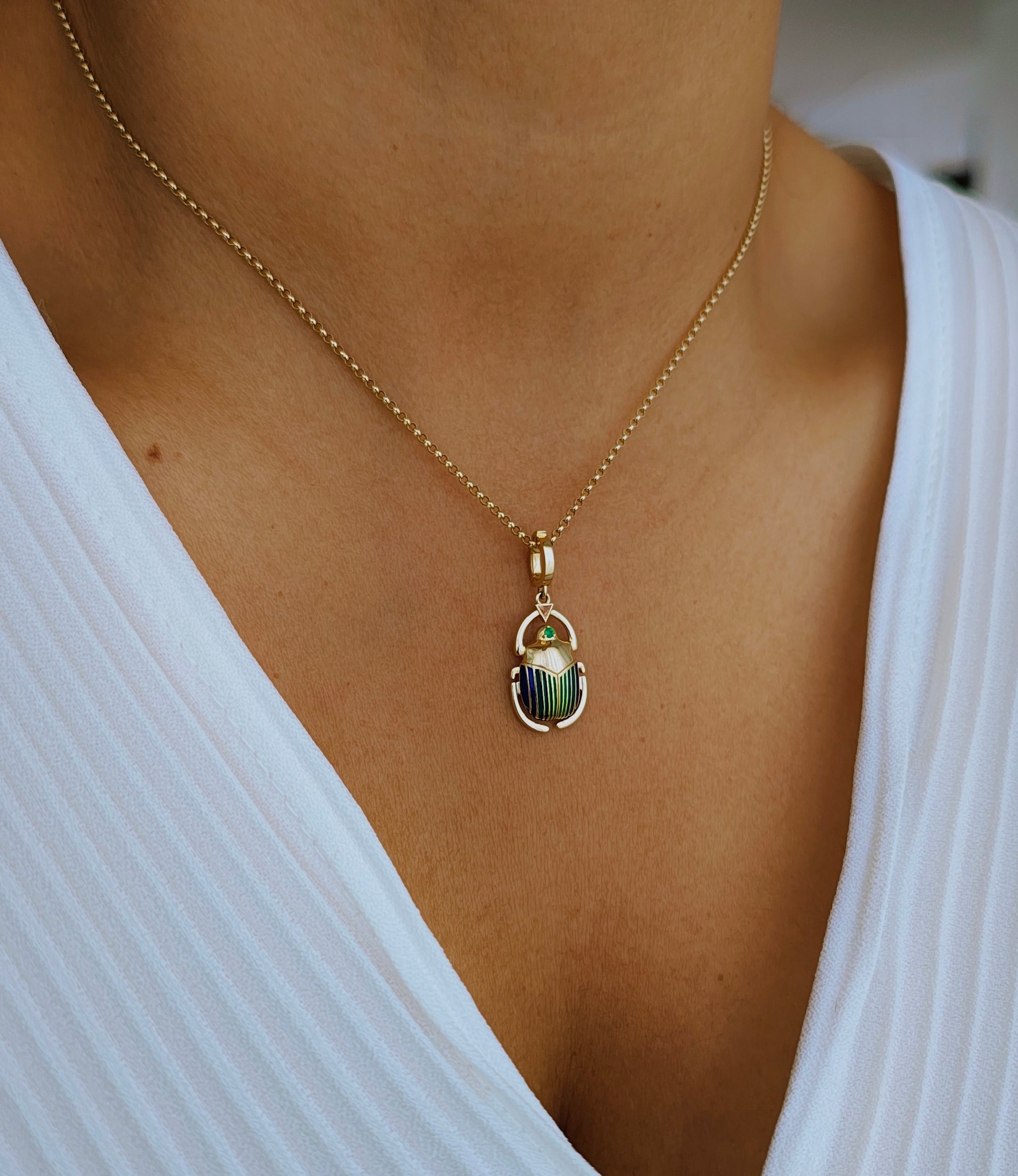 Beetle Charm Pendant