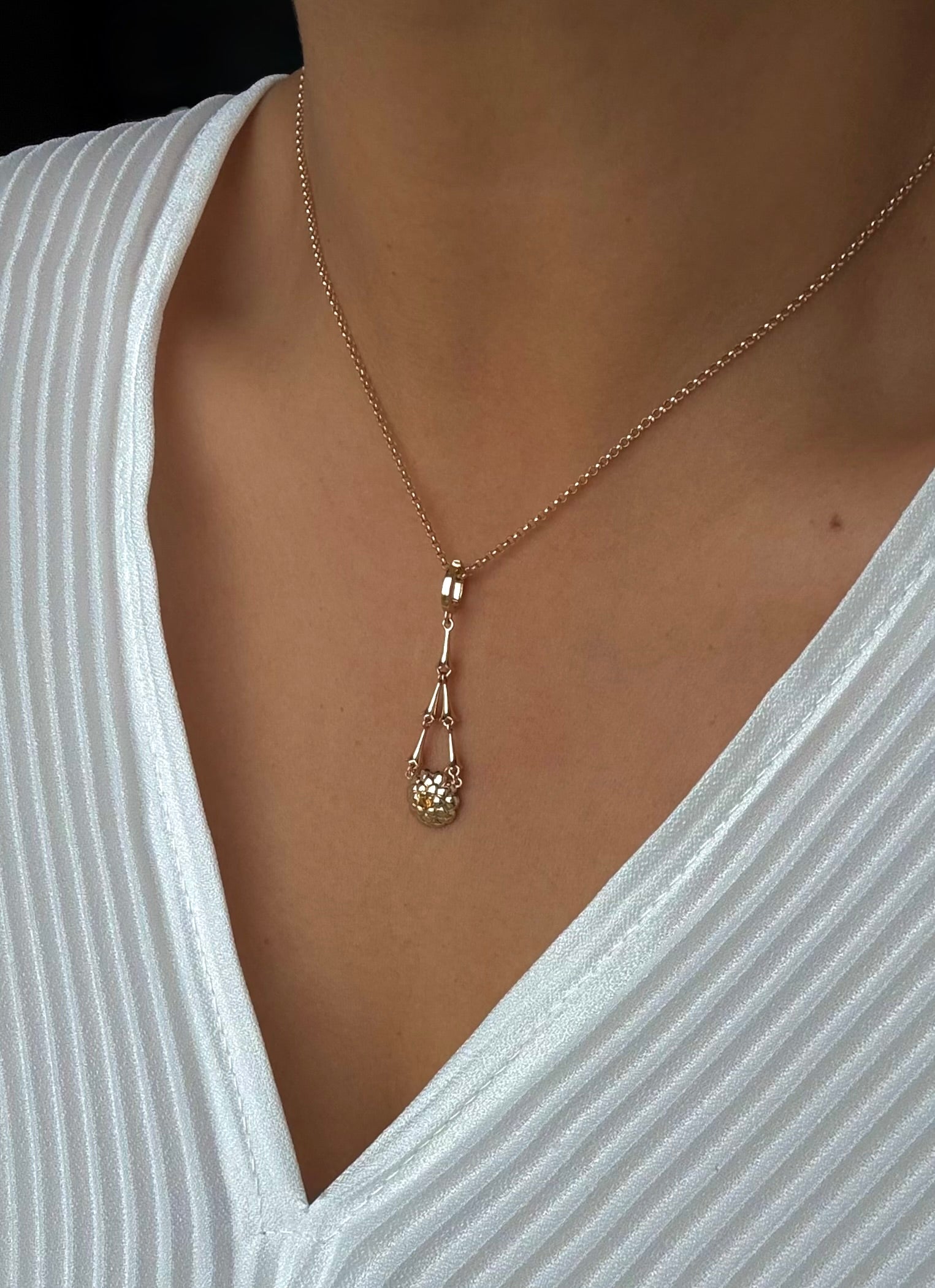 Marigold Charm Pendant