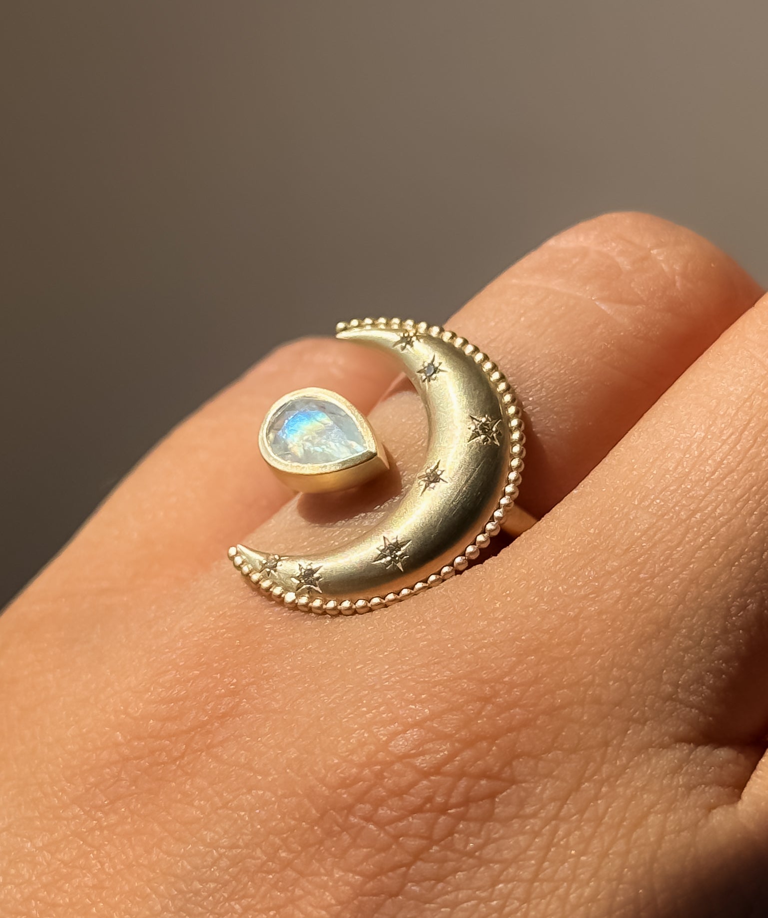 Moon Cocktail Ring
