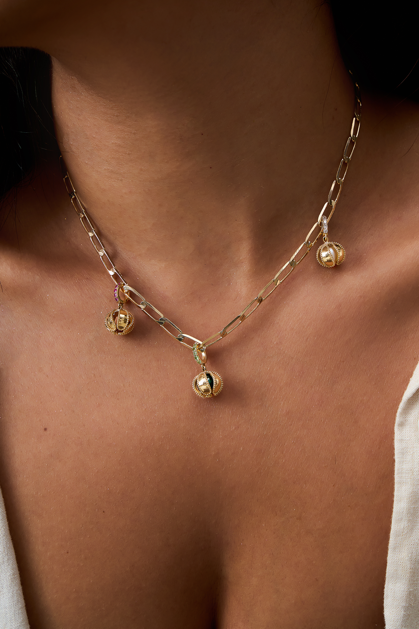 Ghungroo Pearl Charm Pendant