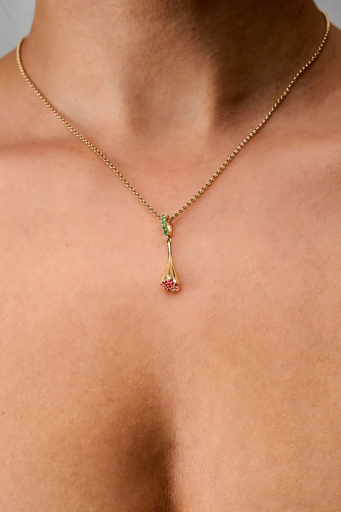 Lotus Sprout Charm Pendant