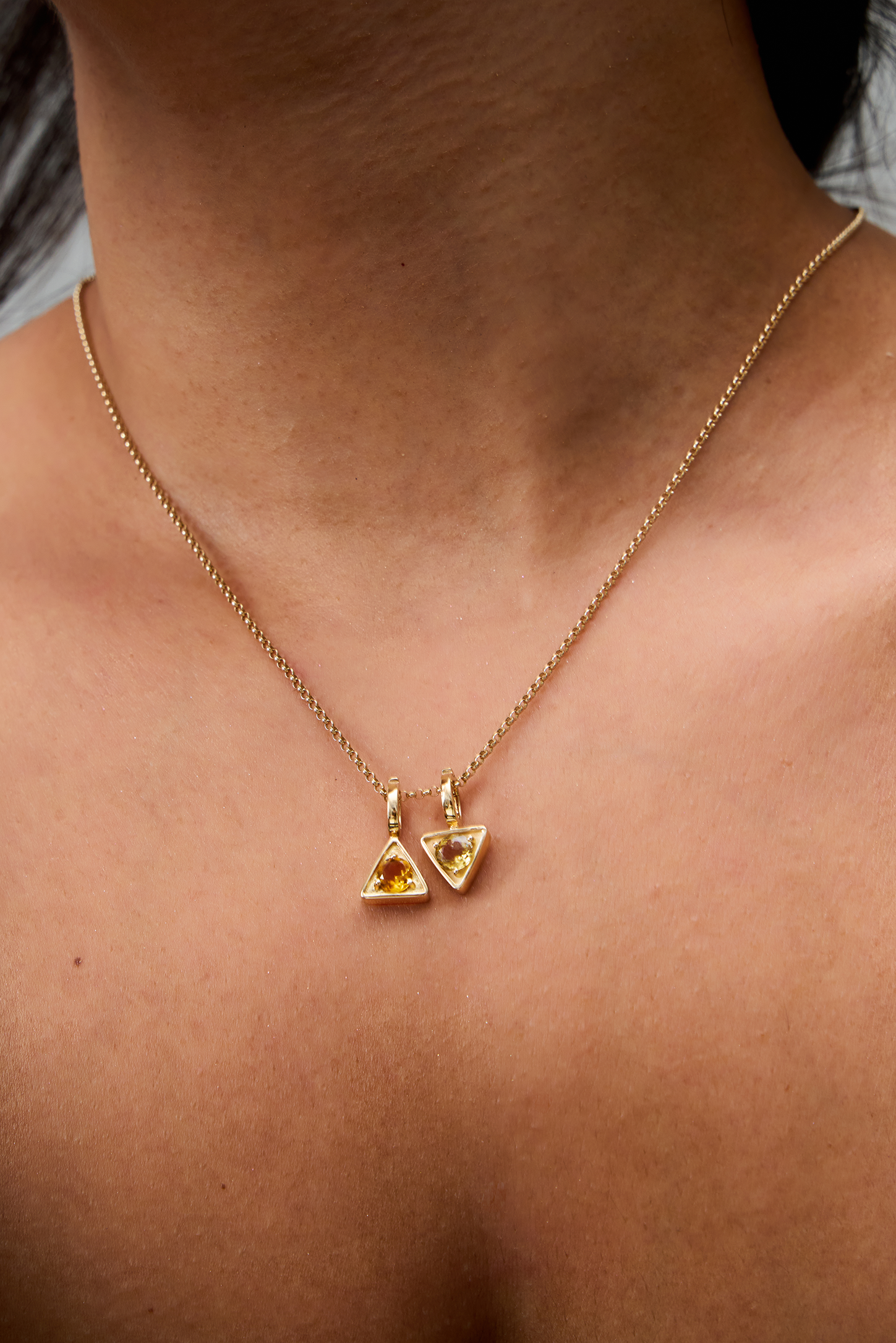 Shakti Olive Quartz Pendant