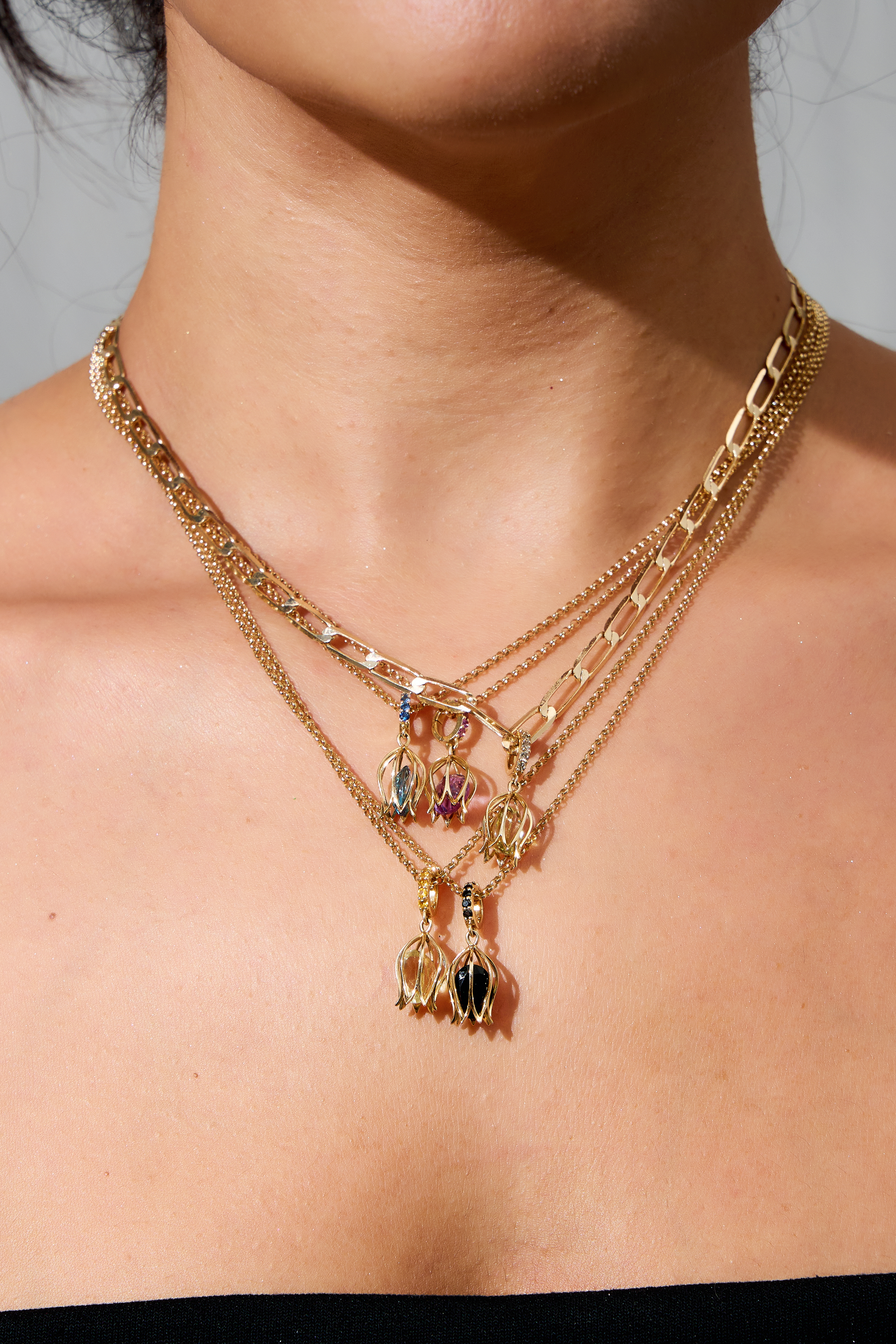 Tulip Lemon Charm Pendant