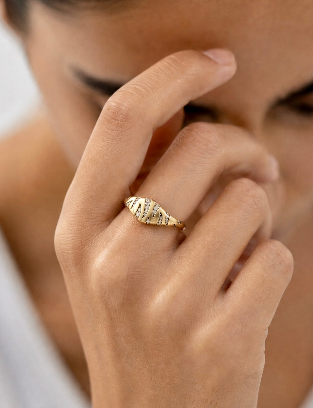 Tiger Signet Ring