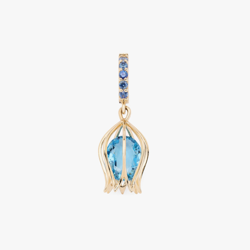 Tulip Topaz Charm Pendant