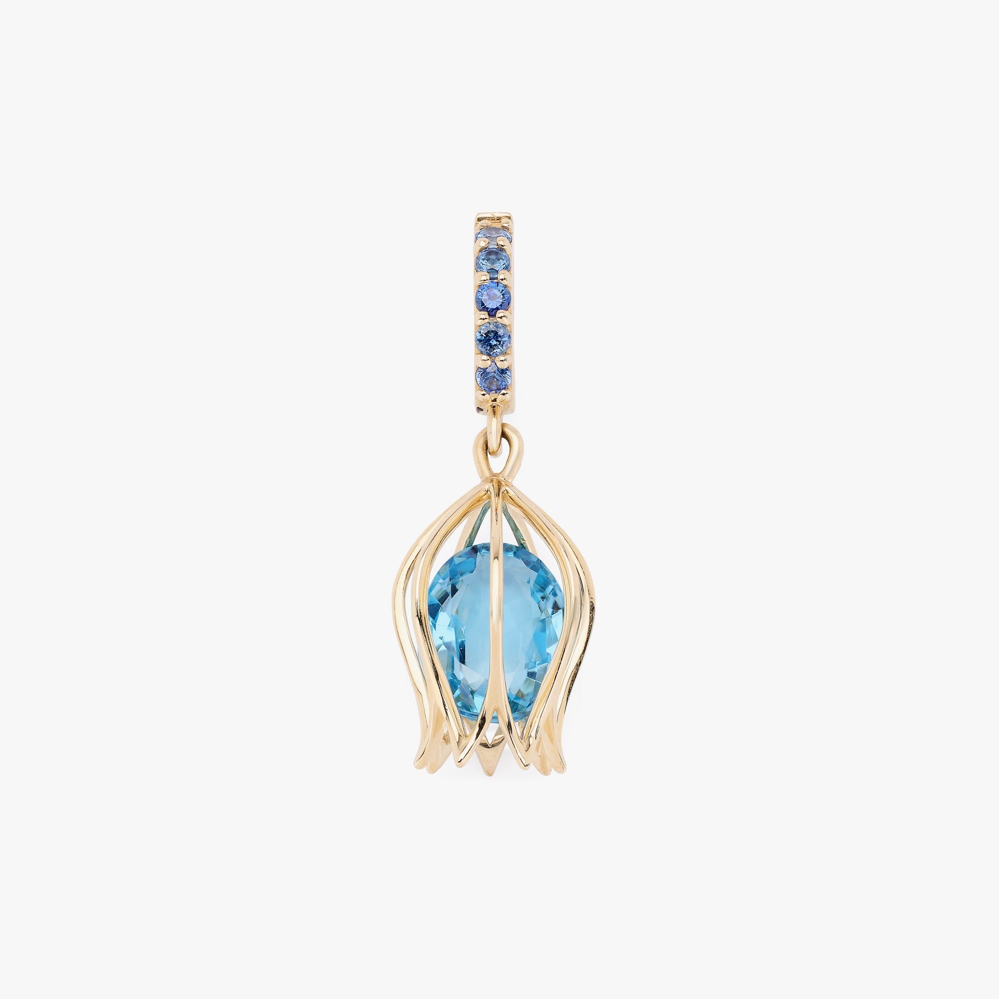 Tulip Topaz Charm Pendant