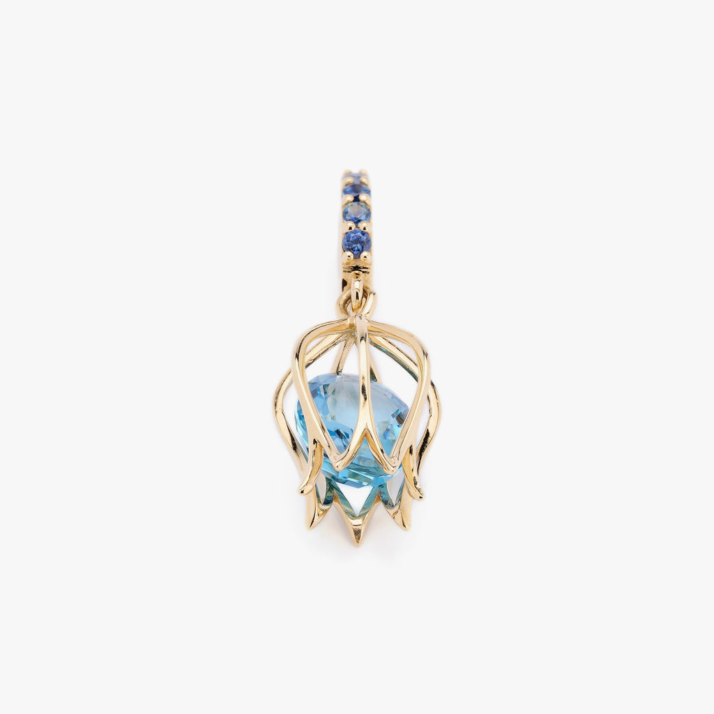 Tulip Topaz Charm Pendant