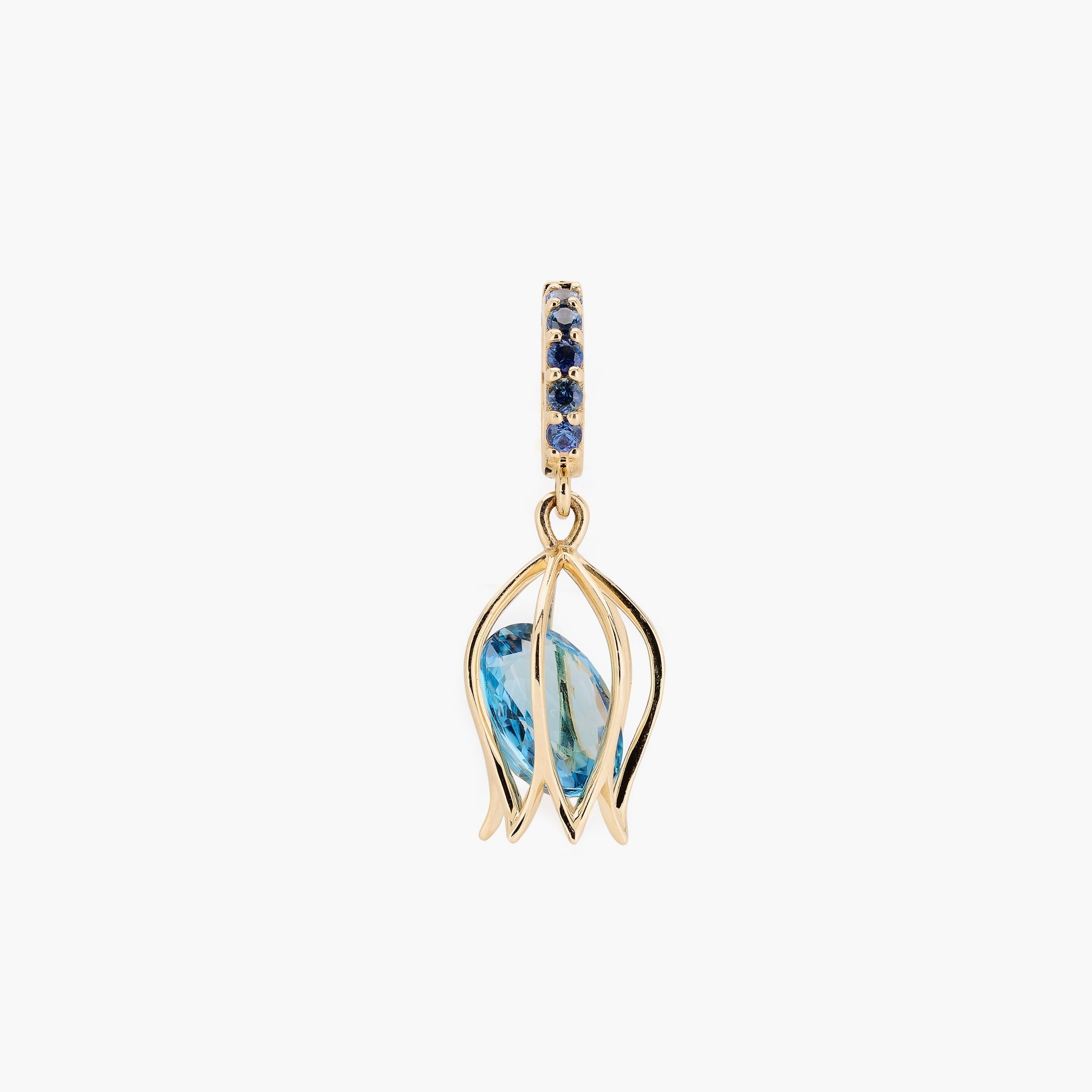 Tulip Topaz Charm Pendant