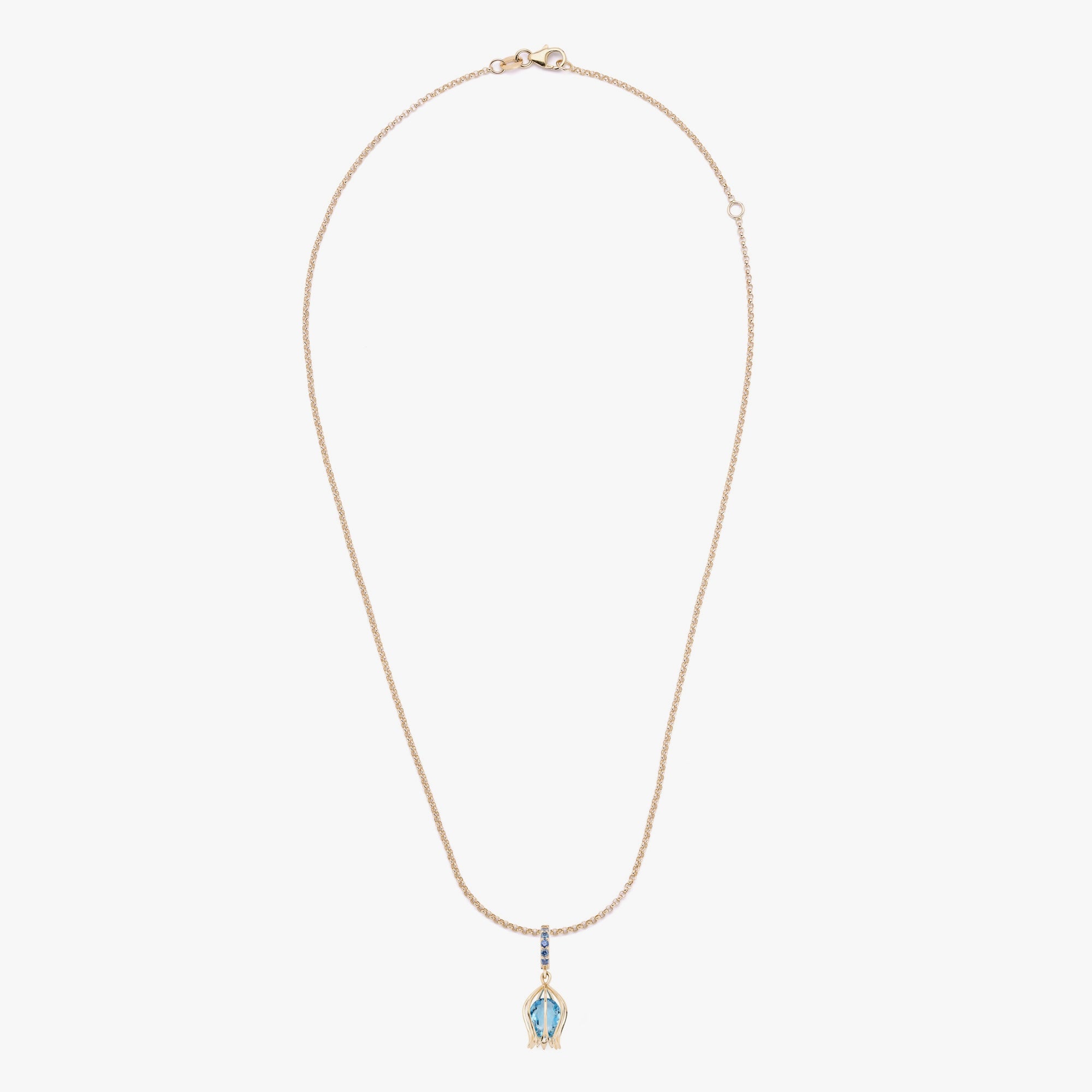 Tulip Topaz Charm Pendant