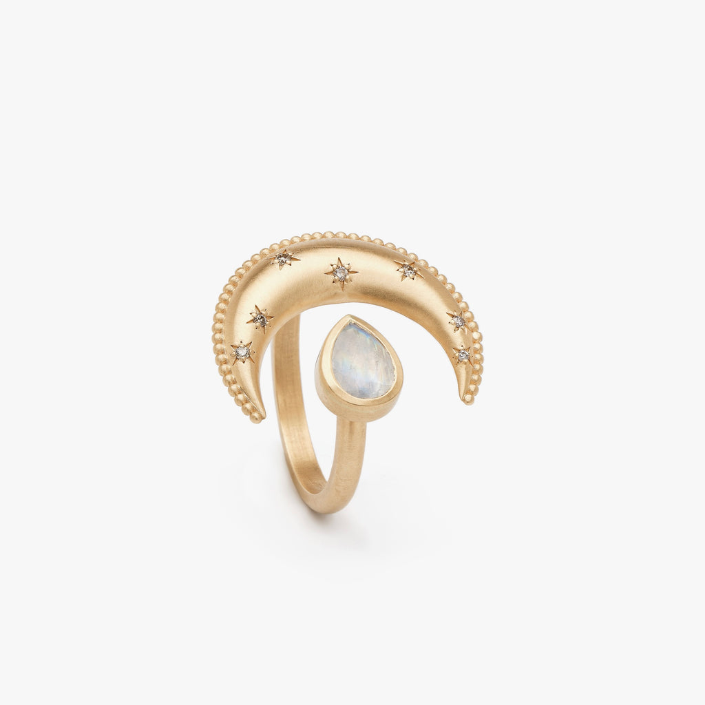 Moon Cocktail Ring