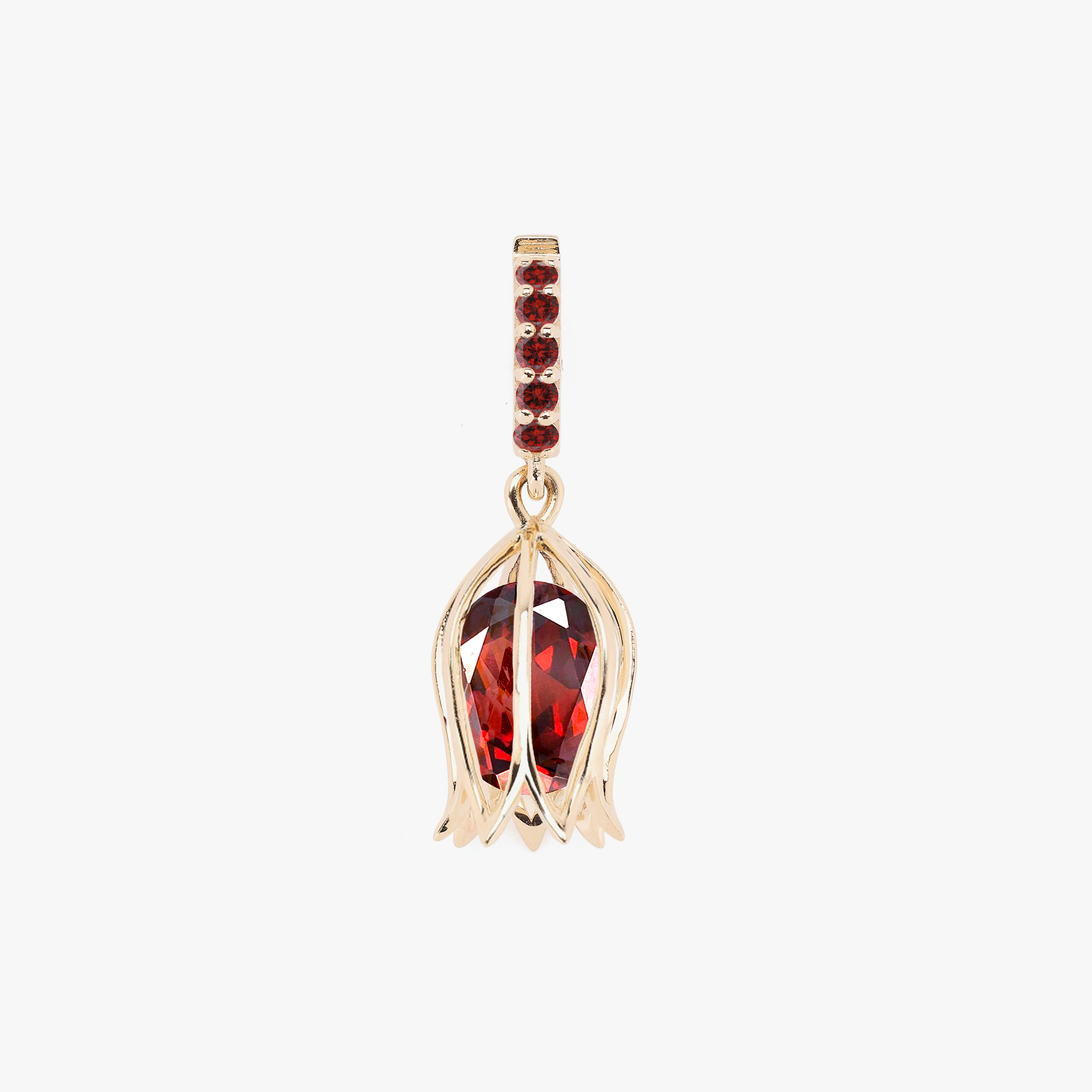 Custom Tulip Charm Pendant