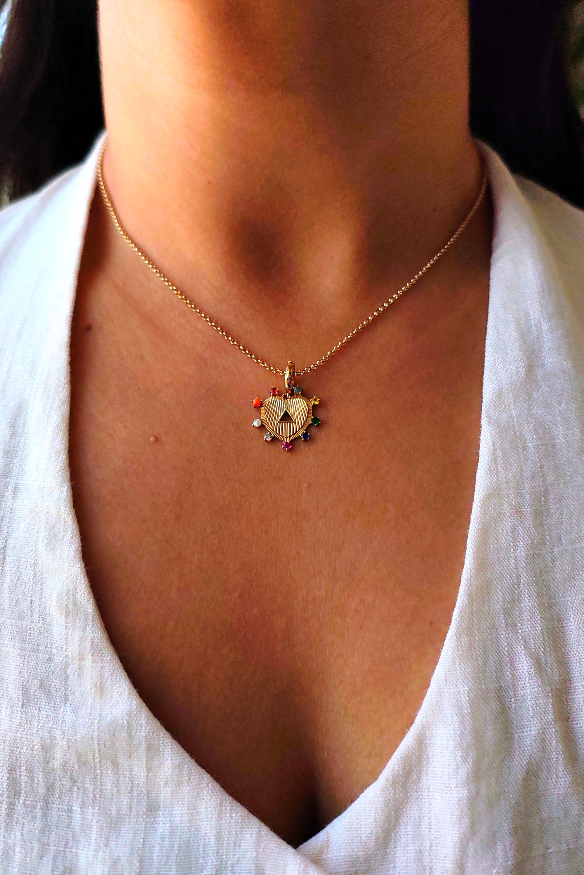 Navratan Charm Pendant